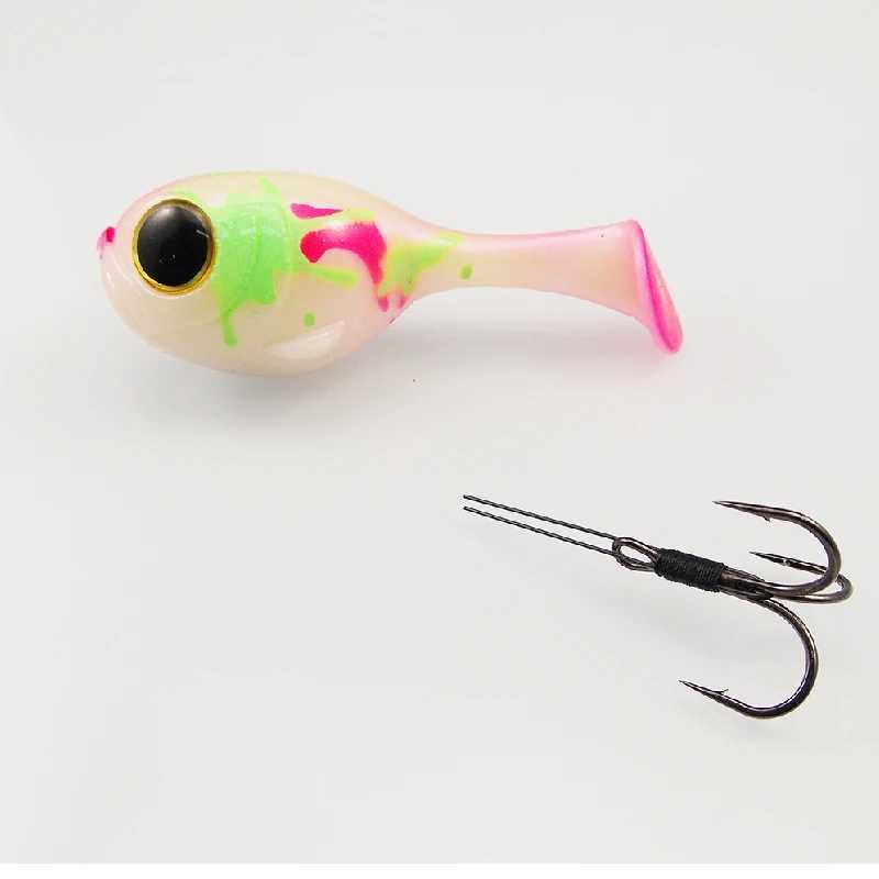 ESFISHING Silicone Soft Bait Balloonfish 82mm24g 1pcs Deraball with Quality Hook Pesca Artificial Fishing Lure Tackle Z250411