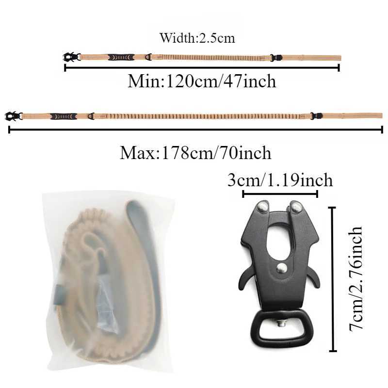 Heavy tactical bungee jumping dog strap without Pl dog strap reflective impact absorbing pet strap car seat pet strap Y250412