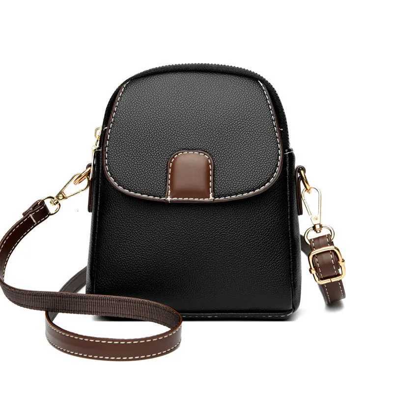 New Fashion Womens Single Shoulder Small Bag Trendy Cell Phone Pouch Soft Leather Versatile Crossbody BagT2511112