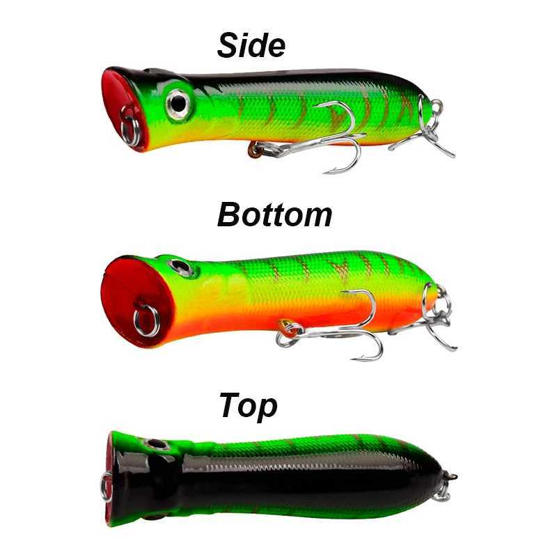 WESTBASS 1PX Silent Popper Lure 80mm-12g Floating Fishing Wobblers Long Casting Hard Bait Vivid Swimbait Crankbait Pesca Isca Z250411