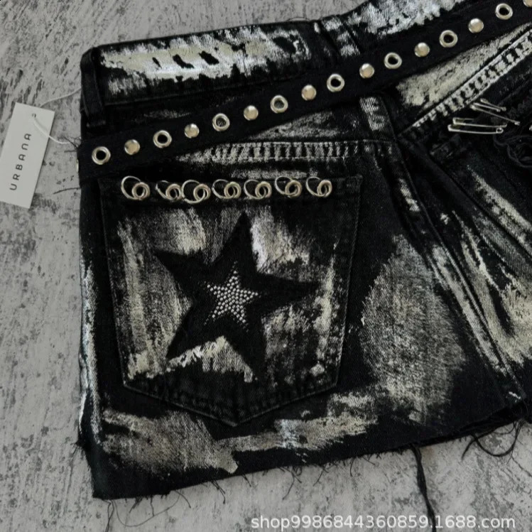 Fashionable Embroidered Slimming Mini Skirt Denim Material Perfect For Autumn/Winter Seasons Women Who Love 2K Style 250408