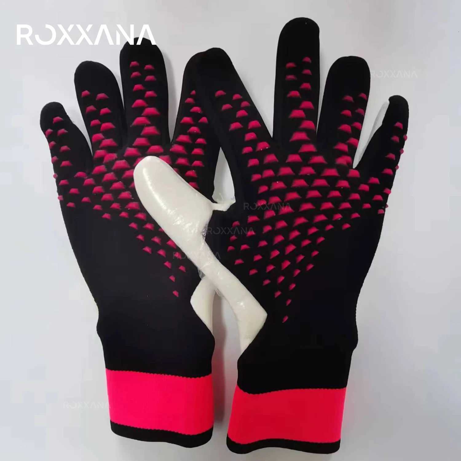 ROXXANA New Soccer Goalkeeper Wear-Resistant Gloves Men Children Training Gear Adult Thickened Latex Finger Protection FootballW251112