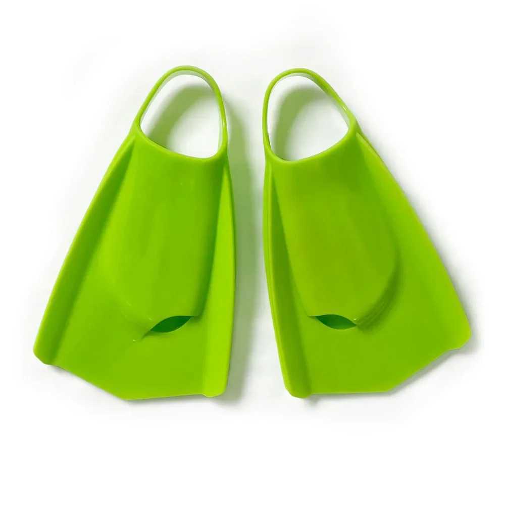 Professional Silicone Fin Swimming and Diving Training Frog Shoes Inflatable Equipment Adult Short Fin Free Diving Fin Swimming ShoesY250412