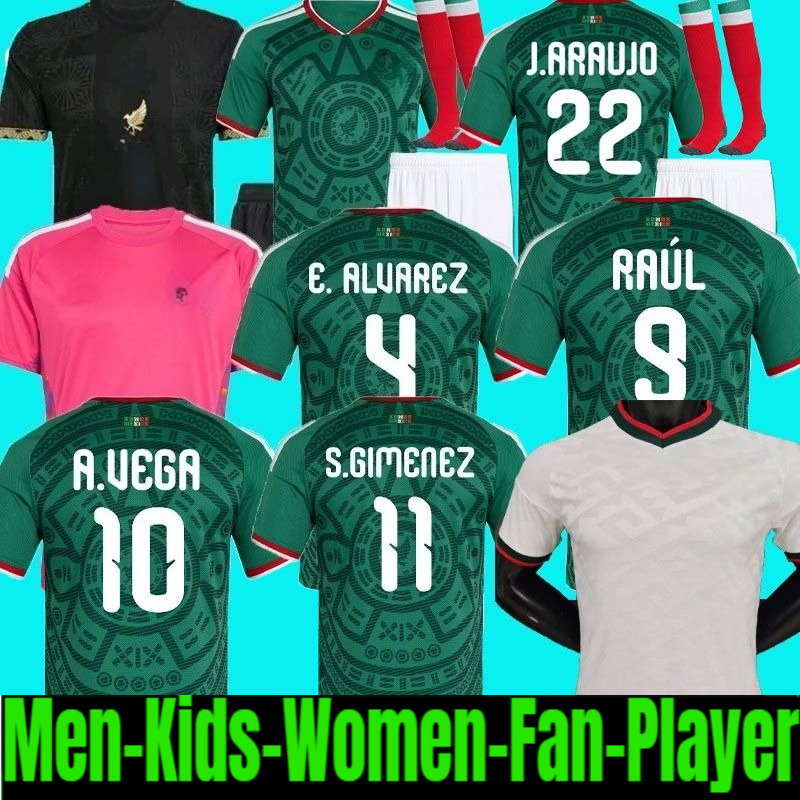 2026 MeXiCO Gold Cup Soccer Jerseys CHICHARITO 2025 2026 National Team Football Shirt Men Kids Kit Home Away Camisetas Copa America Maillot Mexique GIMENEZ