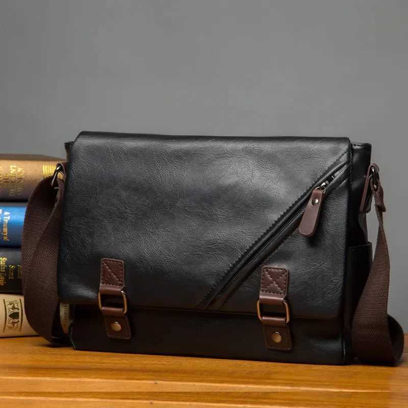 Weixier 2022 Fashion New Single Shoulder Bag Business Leisure Korean Style Mens Single Crossbody Leather Bag Messenger Bags sacT2511112
