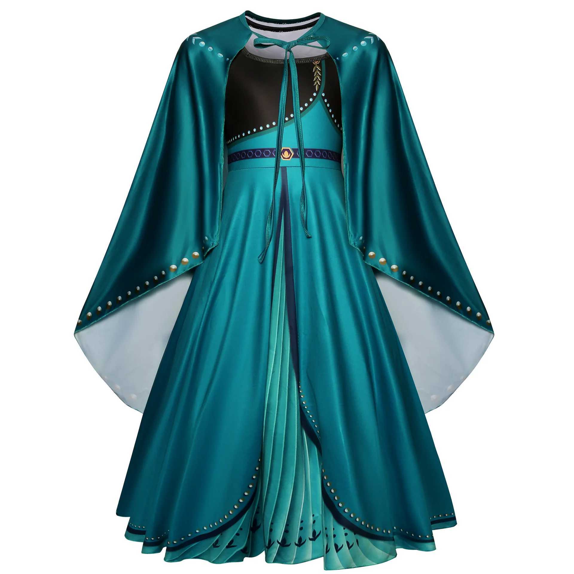 Disney Snow Queen Elsa Girl Costume Childrens Role Play Halloween Princess Childrens Costume Party Costume 2-10 YearsXJ250411