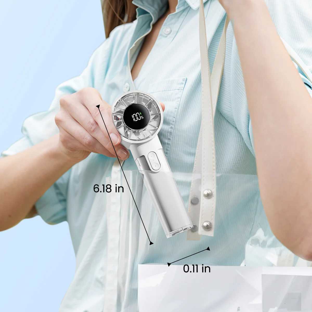 GAIATOP Fan 5000mAh Turbo Mini Fan Charging Handheld Portable Electric Jet Hand Strong Wind X250412