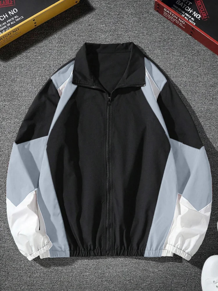 Mens colorful jacket lightweight casual travel friendly windproof durable high-quality fabric boyfriend gift 250411