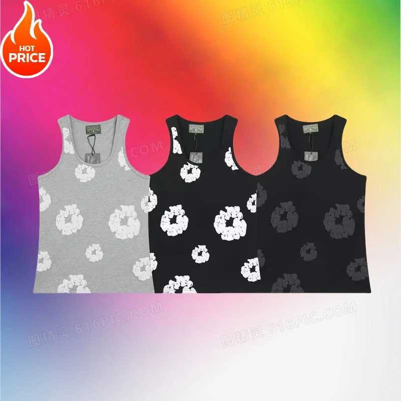 2025 Mens and Womens New Quick drying Tank Top with Capcom Printed Comfortable Casual Breathable Sweat Absorbing Tank Top Y2KXJ250412