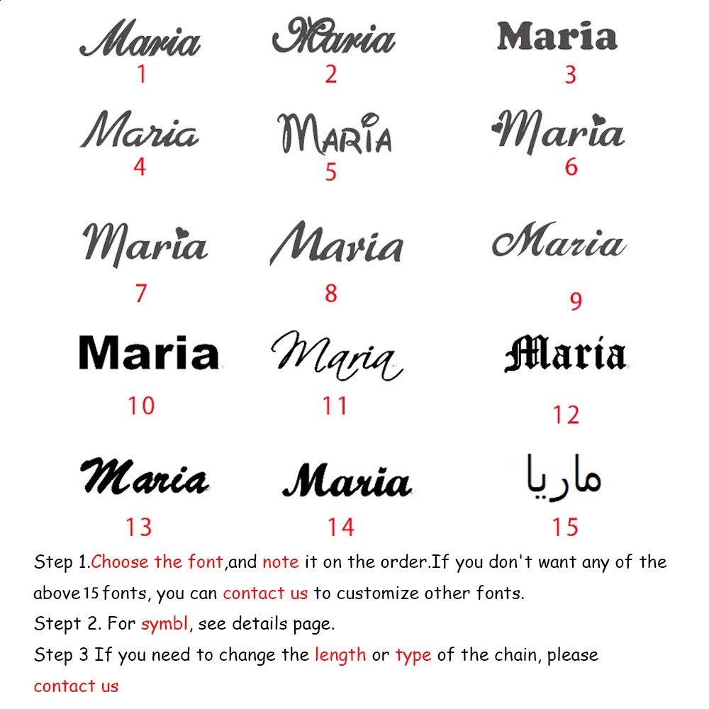 Gold Cuban Chain Customized Name Pendant Necklace Personalized Stainless Steel Name Necklace 250409