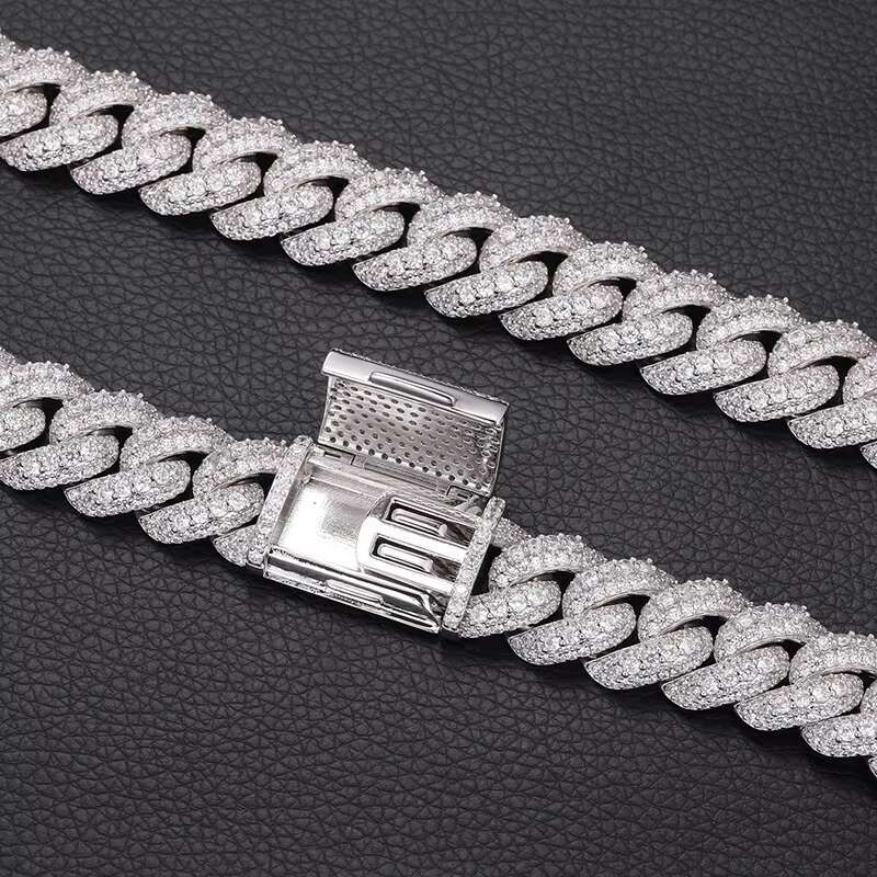 Mens Iced Out Cuban Link Chain Bracelet Set 18K Gold Plated Hip Hop Jewelry Full 5A CZ Diamond Bling Bubble Chain Brass Necklace