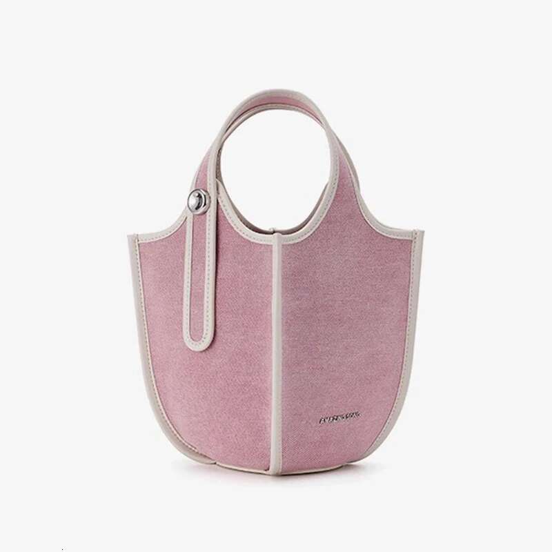 Fruit Basket Denim Tote Versatile Single Shoulder Crossbody Hand-Held Bucket Bag Large Capacity Leisure Handbag