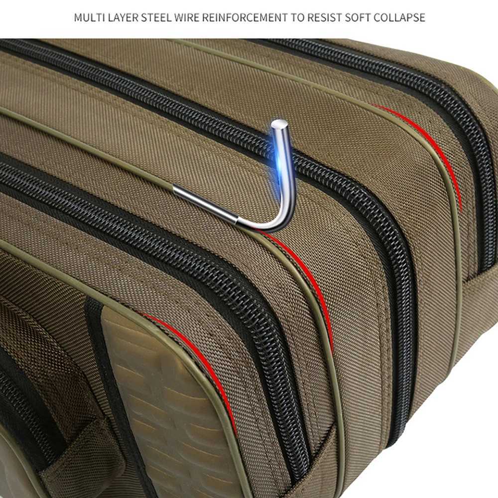 2/3/4 Layers Fishing Rod Bag Multifunctional Shell Reel Lures Bags Large Capacity Case For Fishing Pole Gear 80/90/100/120/130CM Z250411
