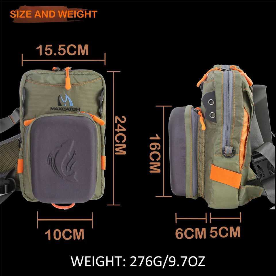 Maximumcatch Fly Fishing Tackle Bag Chest Bag Waist Pack with Molded Fly Bench Chest pack Fishing Pack Z250411