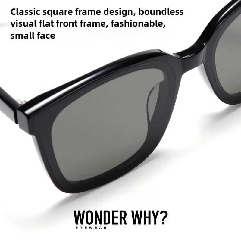 WONDER WHY Fashion Unisex Rectangle Sunglasses Retro Design Square Frame Sun Glasses Men Women Casual Driving Sunglass WY1001 Z250411