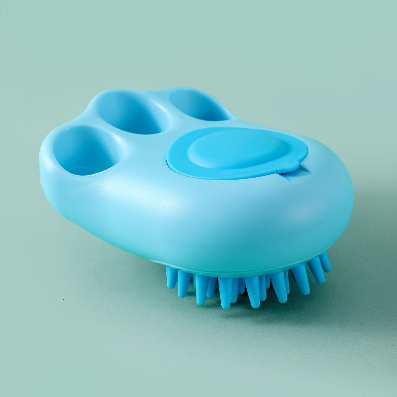 New silicone pet bath brush, hair removal comb, cat and dog cleaner, massage brush, pet supplies wholesale in stock
