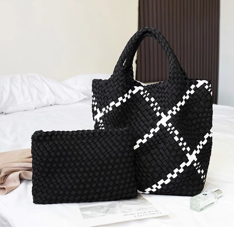 Woven Handbag Women's Retro Fashion Large Capacity Tote Bag Designer Handbag