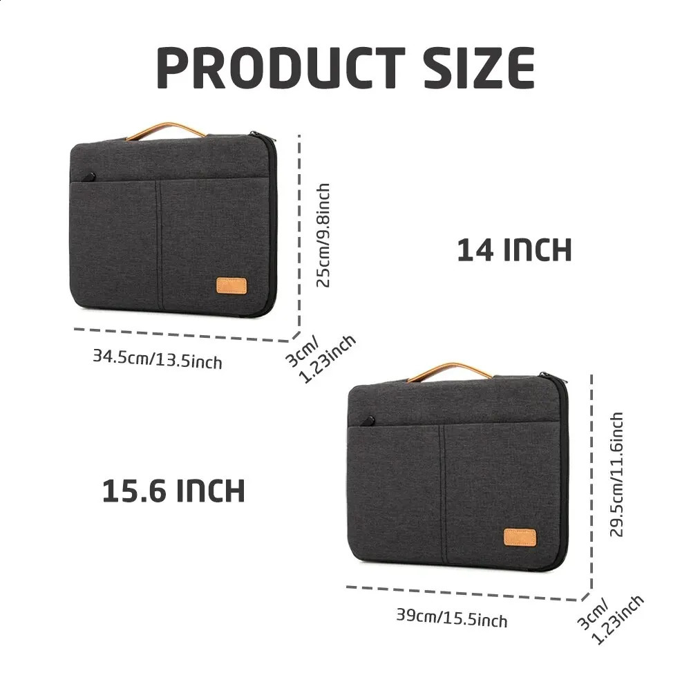 Protective Laptop Sleeve Case for 13.3 14 15.6 16 Inch Pro M3 Max M2 M1 Slim Carrying Laptop Bag Men Women250403