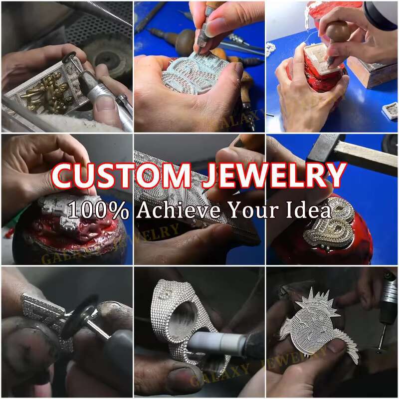 Elegant Fashion Jewelry Gold Earrings 10k 14k 18k Women Simple Luxury 925 Silver 4 Prong VVS1 Moissanite Diamond Stud Earrings