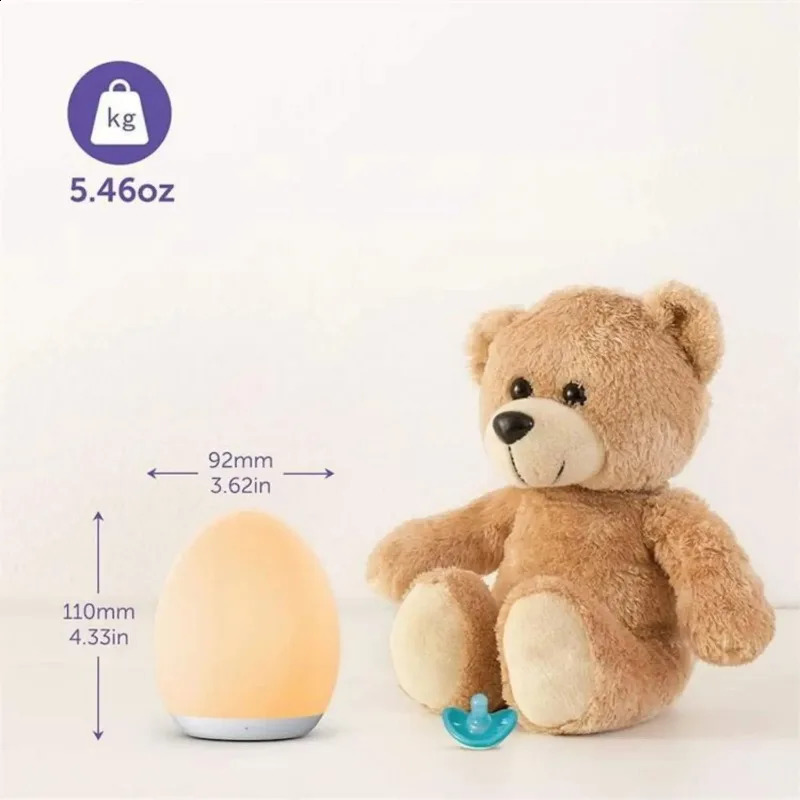 Adjustable bedside lamp rechargeable kindergarten light warm white baby night light 250411