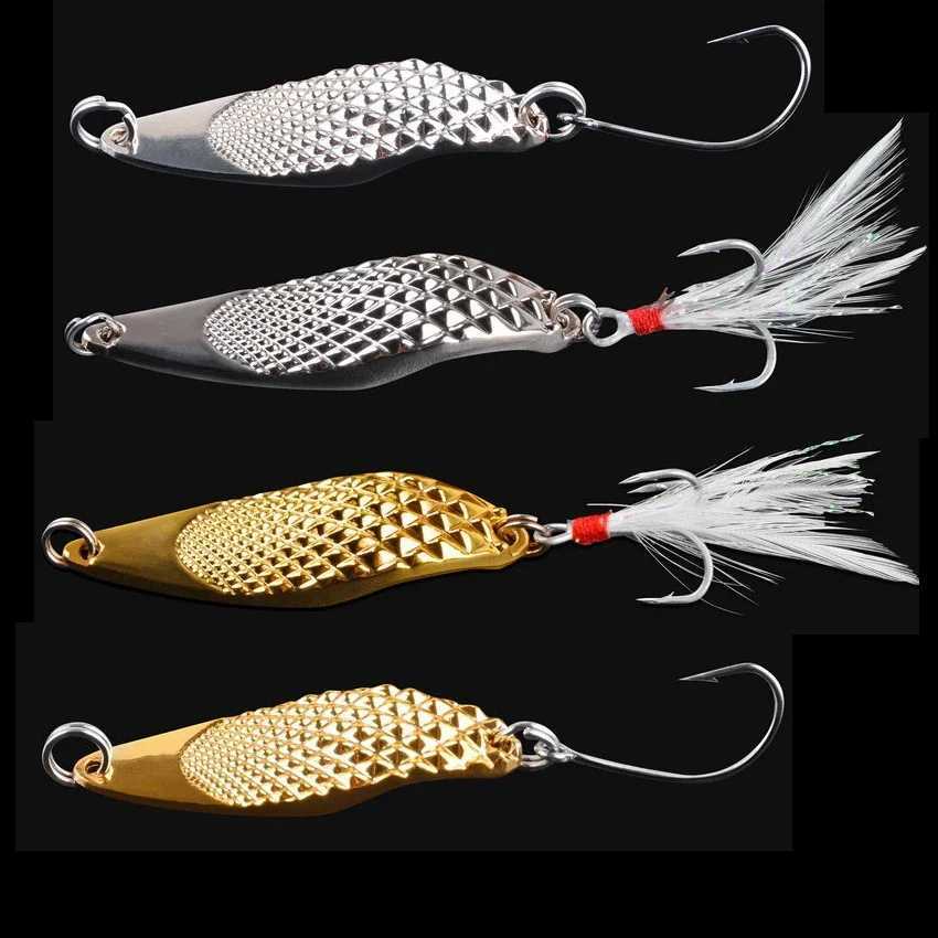 1pcs Metal Lure 3g/5g/7g/10g/15g/20g Fishing Lures Wobbler Spinner Bait Spoon Artificial Bass Hard Sequin Paillette Metal Lures Z250411