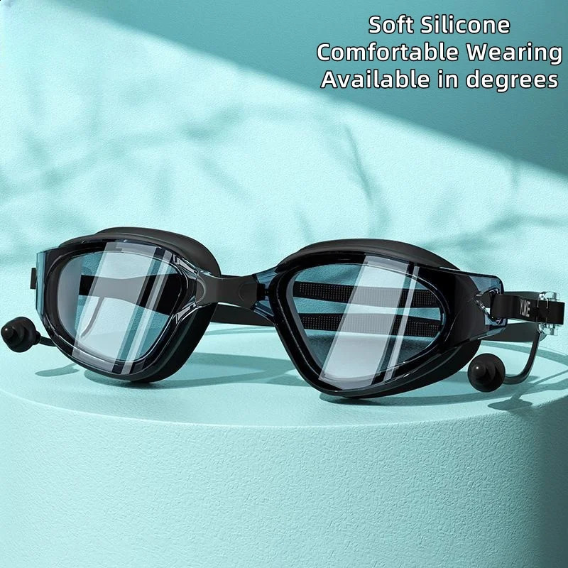 HD Anti-fog Professional Goggles Swimming Glasses Professional Grade Set Nearsighted Goggles Degree Silicone Soft Comfortable 250411