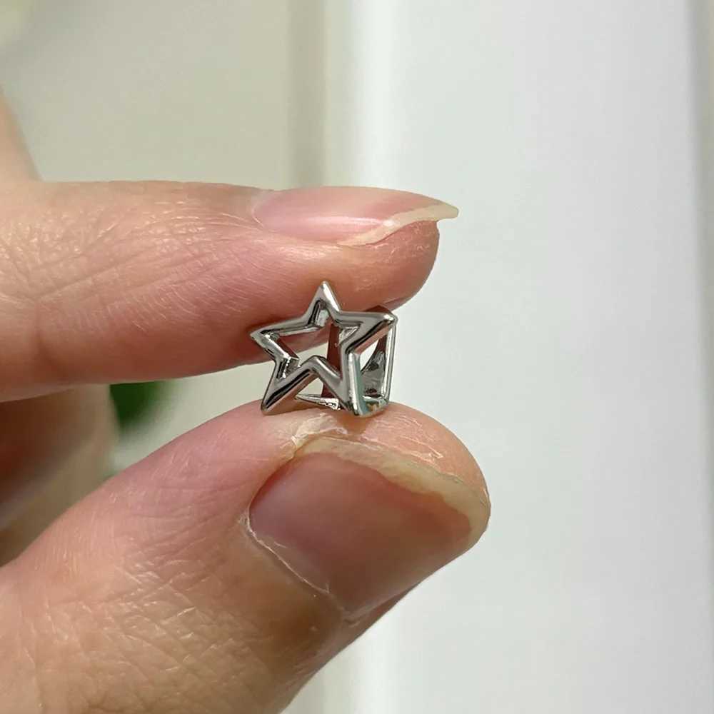 Rachelz Irregular Hollow Pentagram Teeth Grillz Hip Hop Gold Silver Colored Tooth Cap W250412