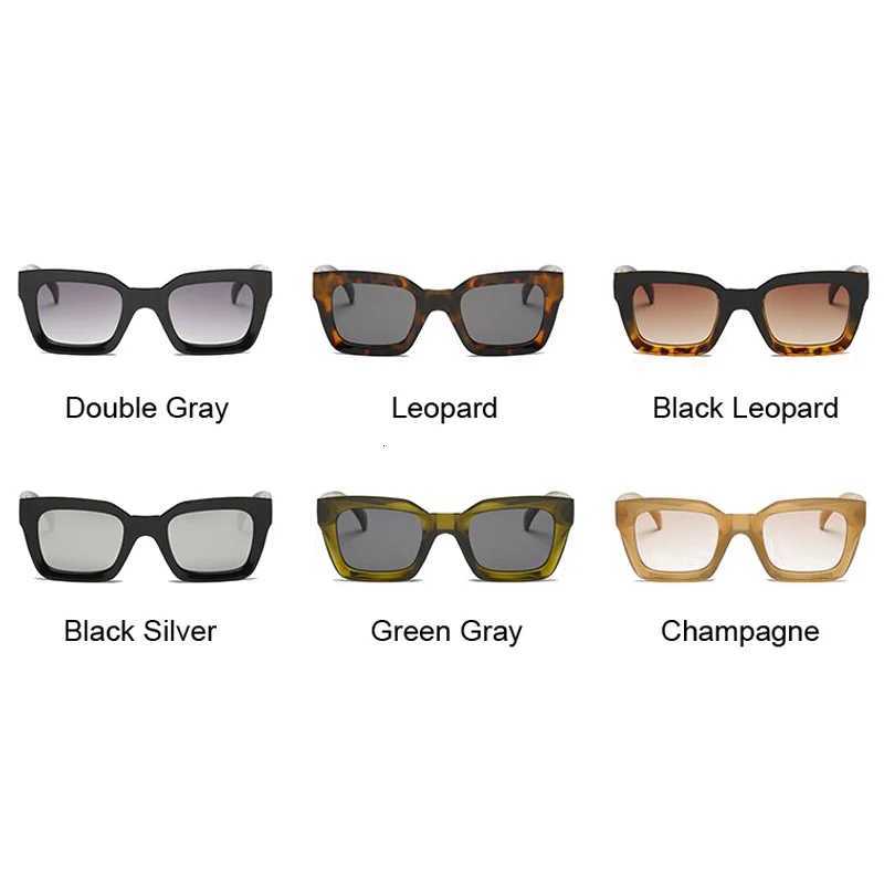 New Fashion Woman Luxury Brand Square Sunglasses Ladies Vintage Oversized Sun Glasses Female Big Frame Uv400 Shades BlackC250411
