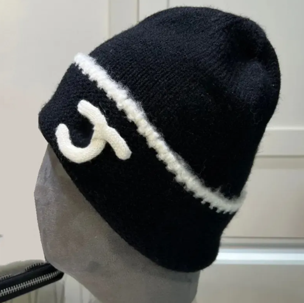 Classic chanlle beanie designer cashmere knit hat women's beanie casquette luxury men's ski thermal hat Christmas gift