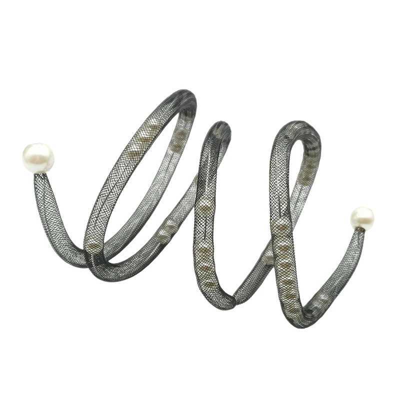 UK New Pearl Charm Bracelets For Women Handmade Jewelry Different Wears Bohemia Bangles Birthday Gift Mesh Bracelet GothicC250411