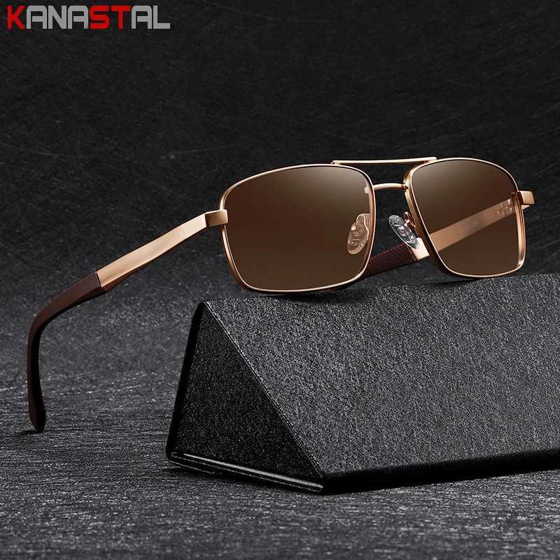 Polarized Sunglasses Men UV400 Sun Glasses Women Metal Non-Slip Eyeglasses Frame Driving Cycling Goggle Anti Glare Shade EyewearC250411