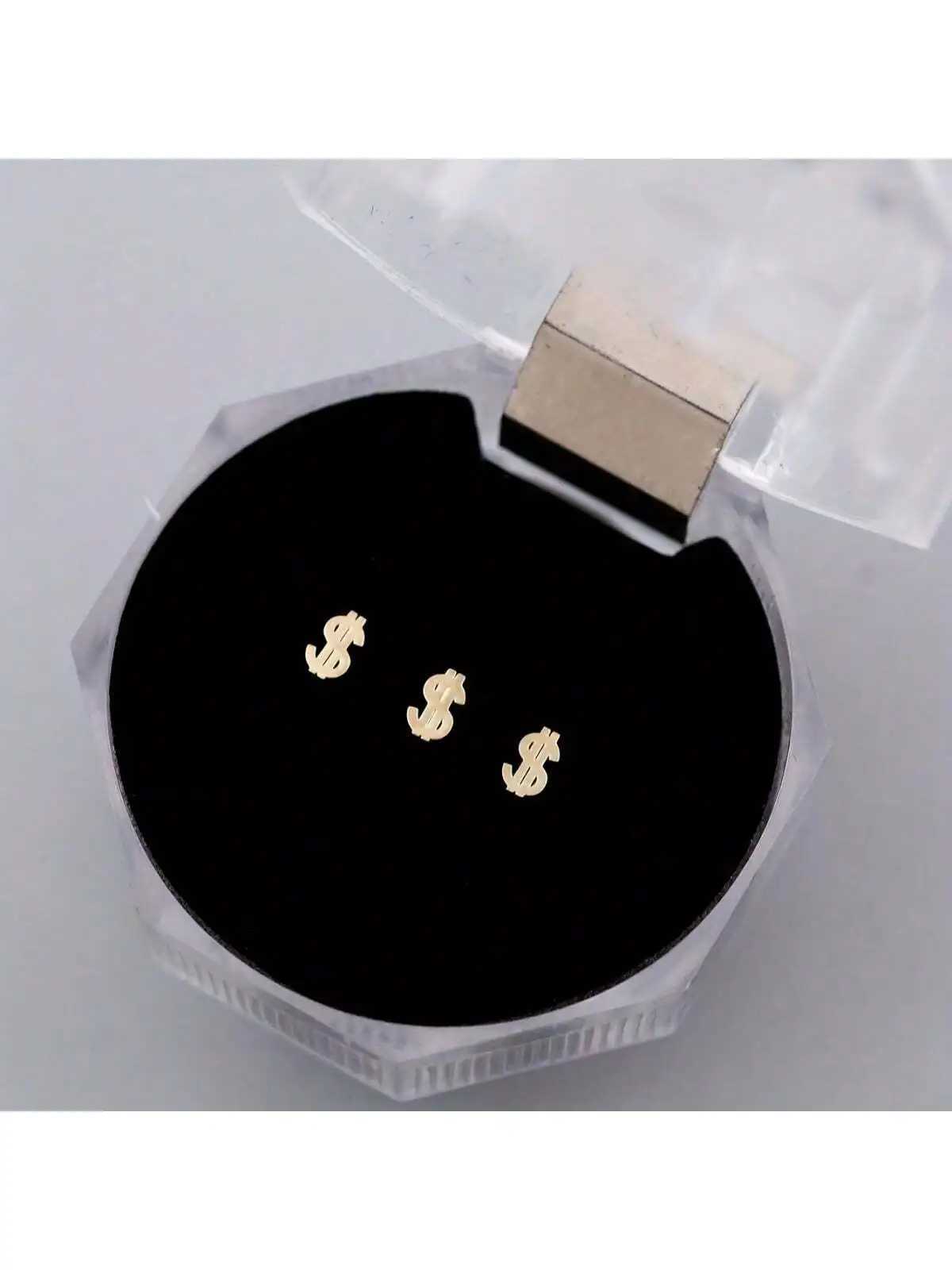 Exquisite dollar symbol teeth metal foil teeth Grilz teeth jewelry decoration alloy hip-hop style sparkling jewelry W250412
