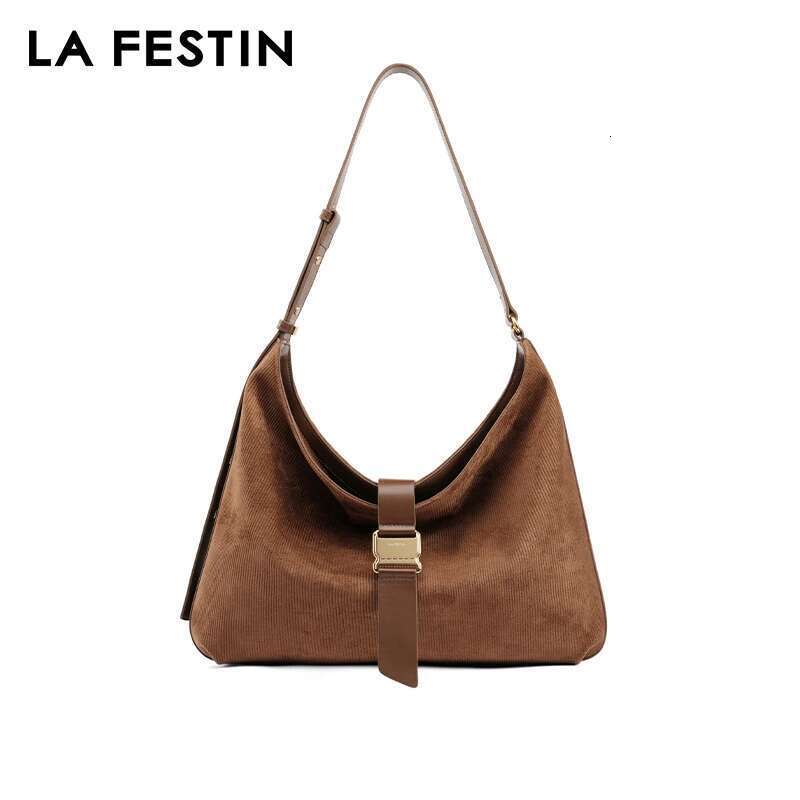 LA FESTIN Original Tote Large Capacity Shoulder Crossbody New 2023 Women's Bag Suede Ladies Leather Messenger Bag