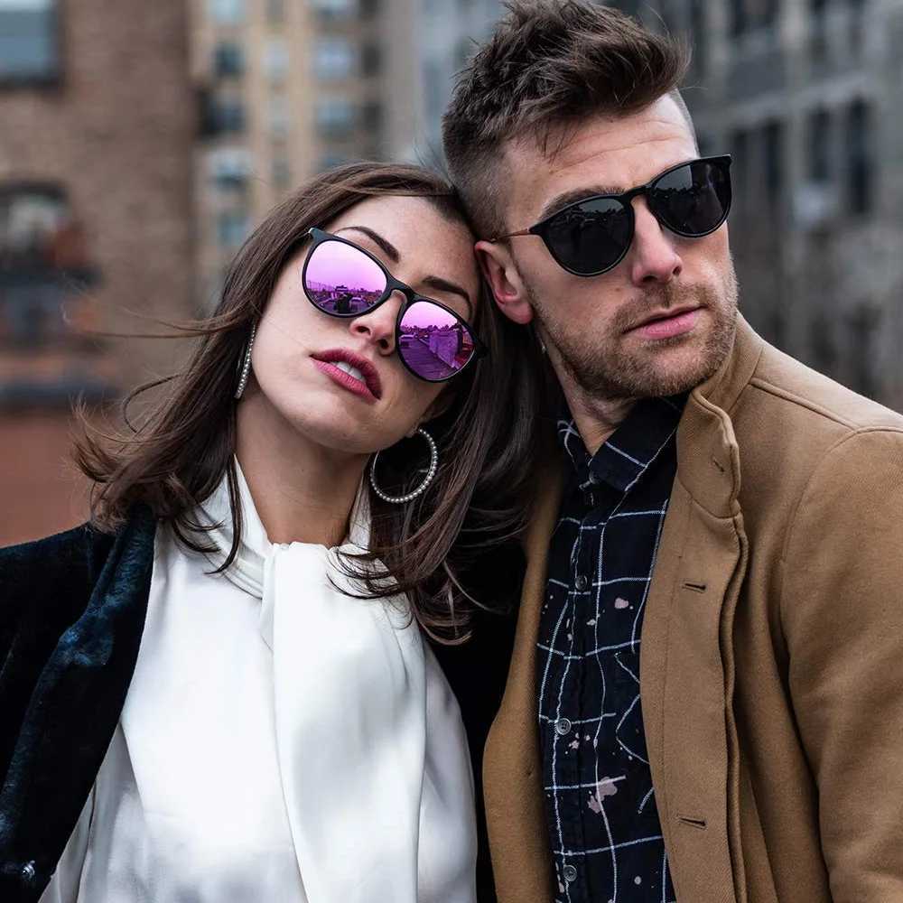 2024 New Vintage Womens Polarized Sunglasses Fashion Brand Driving Sun Glasses For Men Outdoor Round Gradient Lens Goggles Z250411