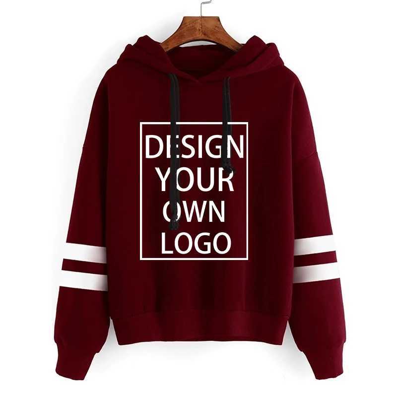 POD customization Customized Hoodies Autumn Winter Women Hoodie Streetwear Pullover Long Sleeve HoodiesT251112