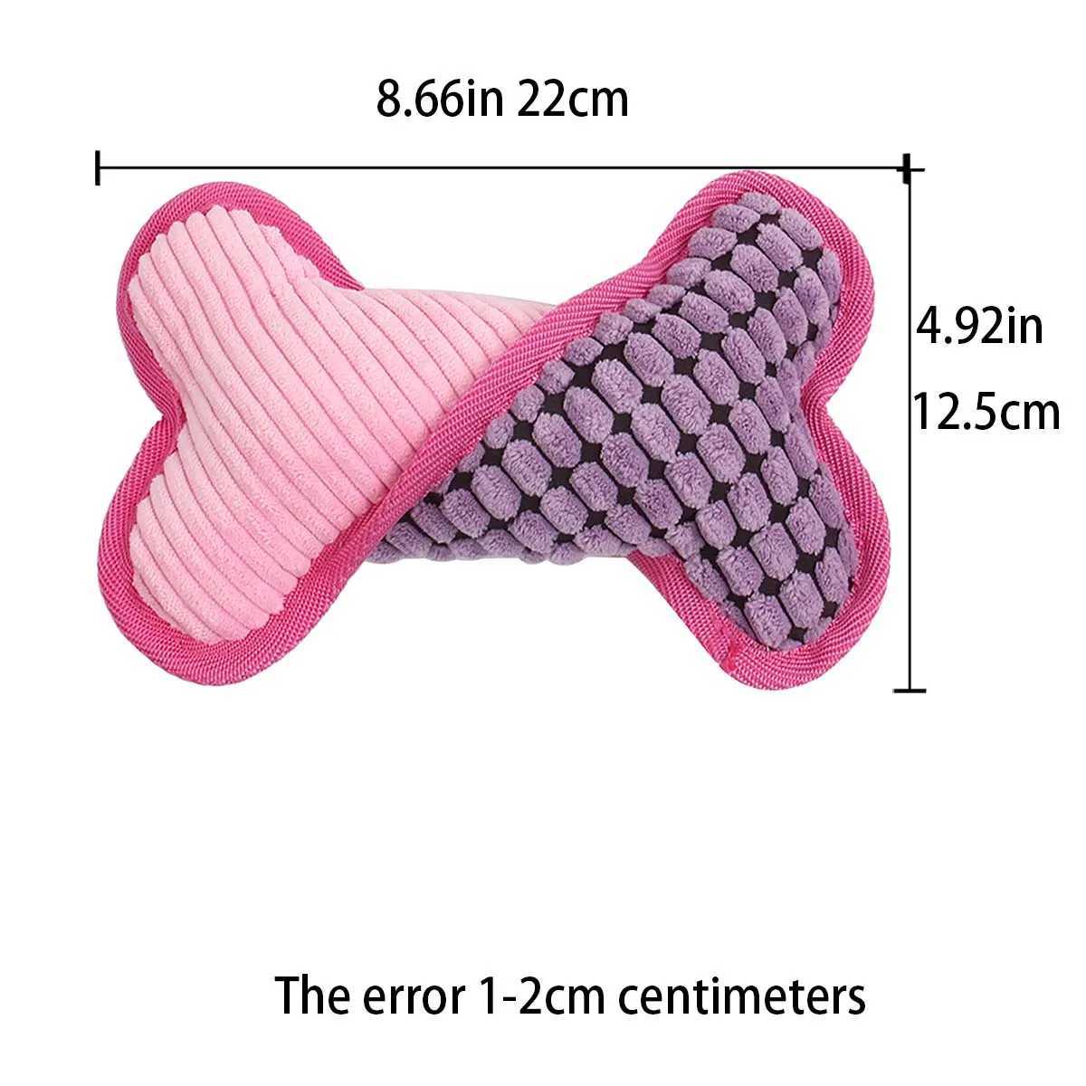 High Quality Plush squeeze bone toy suitable for small medium and large dogs stuffed toys and puppy birthday gifts T2504012