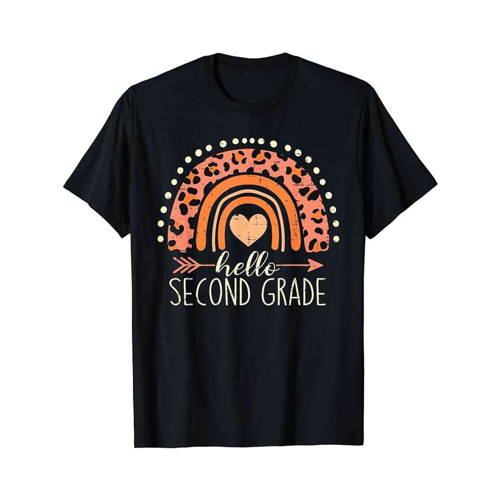 Designer T shirt Hello Third Grade Groovy Funny Back To School Teacher Mens - 220g T shits