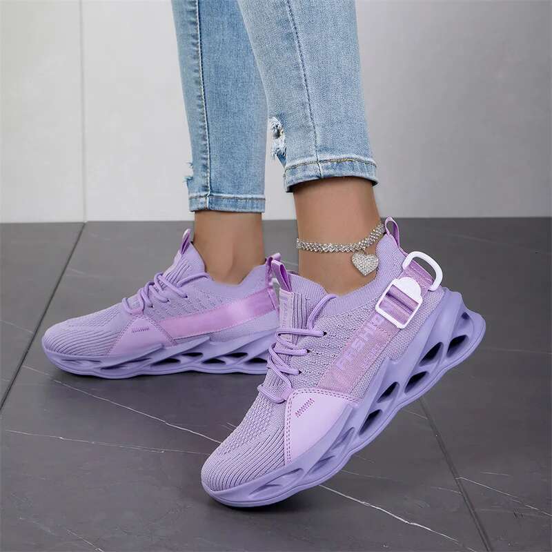 2025 Summer New Purple Women's Casual Lightweight Outdoor Walking Breathable Running Designer Fashion Sports Shoes Suitable for Both Men and Wome