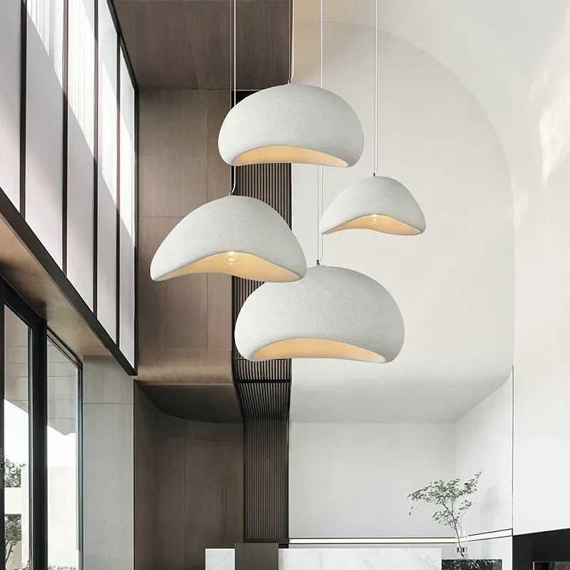 Nordic Simple Living Room Bedroom Pendant Lights Home Decor Kitchen Island Chandeliers Dining Room White Round Lighting Fixtures X251112
