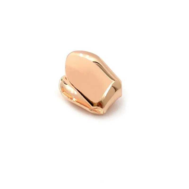4 colors customized for gold-plated hip-hop single tooth grill cover top tooth grill cover W250412