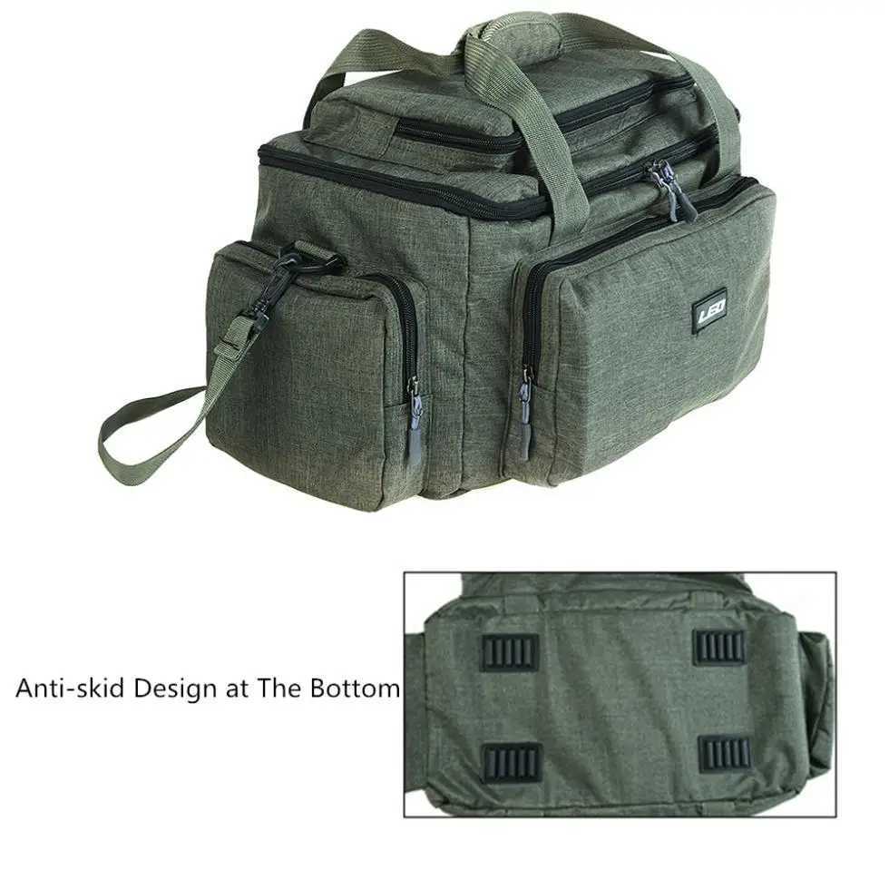 Large Capacity Nylon Cloth Shoulder Messenger Shoulder Multifunctional Fishing Bag Fishing Tackle Reel Camera Storage Bag Z250411