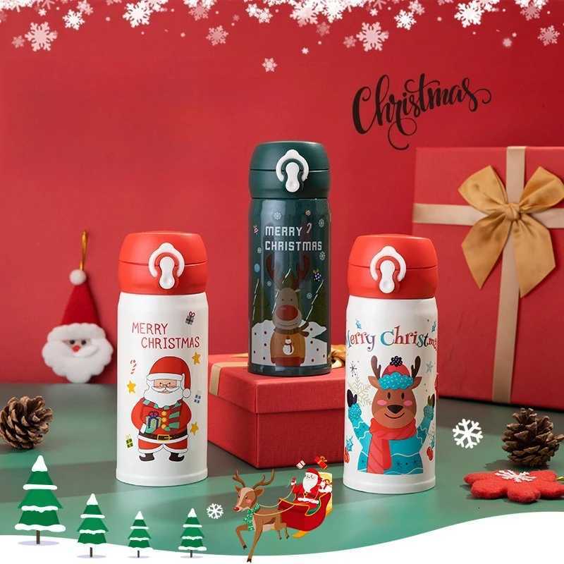 Christmas Christmas Insulated Cup Cute Cartoon Reindeer Cup Holiday Gift Y251112