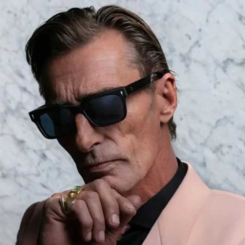 New Mens Personality Minimalist Style Sunglasses Fashion Cool Retro Rectangle Glasses Oculos De Sol Femino Z250411
