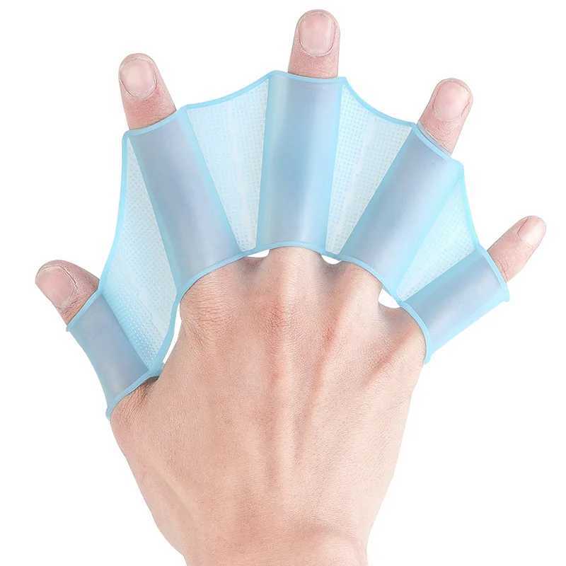 Swimmers Flippers silicone fingers flexible duck feet suitable for children and adults freestyle coaching hands and foot padsY250412