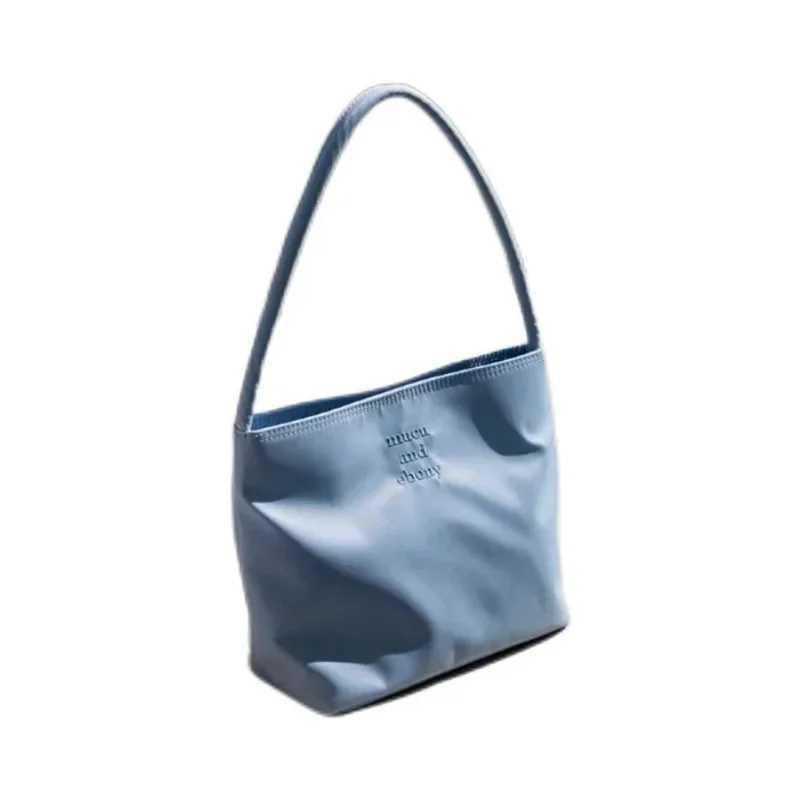 Korean Mucu and by Fiable Embroidered High Elasticity Waterproof Nylon Versatile Casual Womens Shoulder BagXJ250412