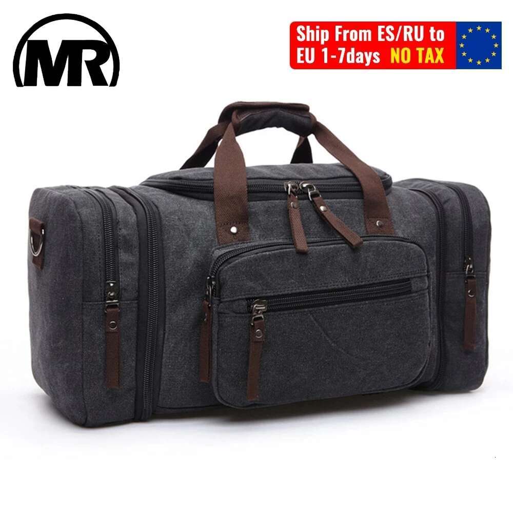 MARKROYAL Canvas Large Capacity Carry On Lage Bags Men Duffel Travel Tote Weekend Bag Dropshipping