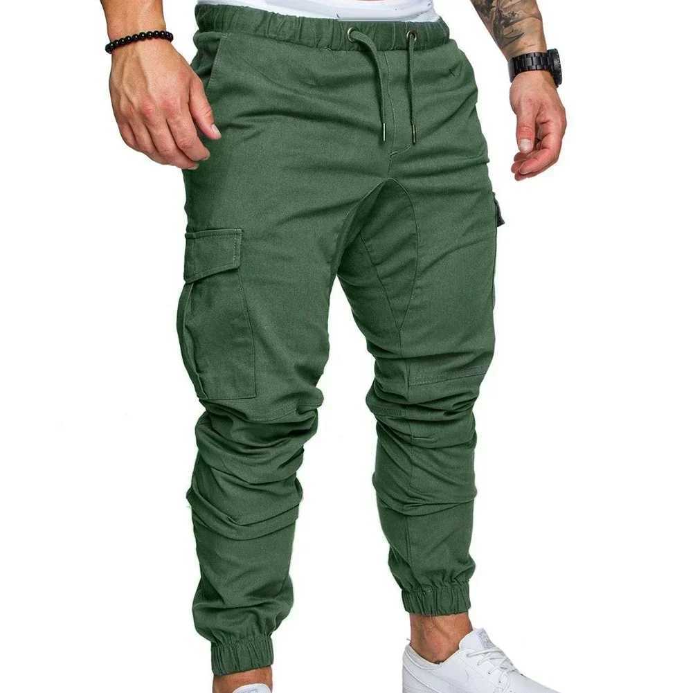 Spring and summer fashion mens drawstring adjustable pocket pants new casual mens pants jogging slim fit striped clothingXJ250412