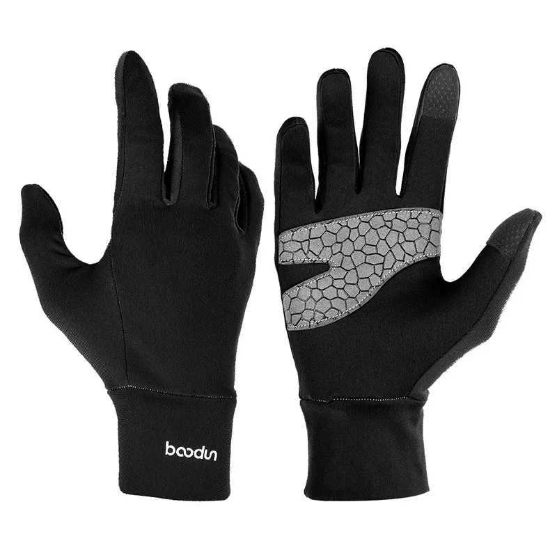 Boodun Riding Gloves for Anti-Slip Full Finger Outdoor Winter Bike Riding Gloves Touch Screen Bicycle Gloves Fishing GlovesC250412