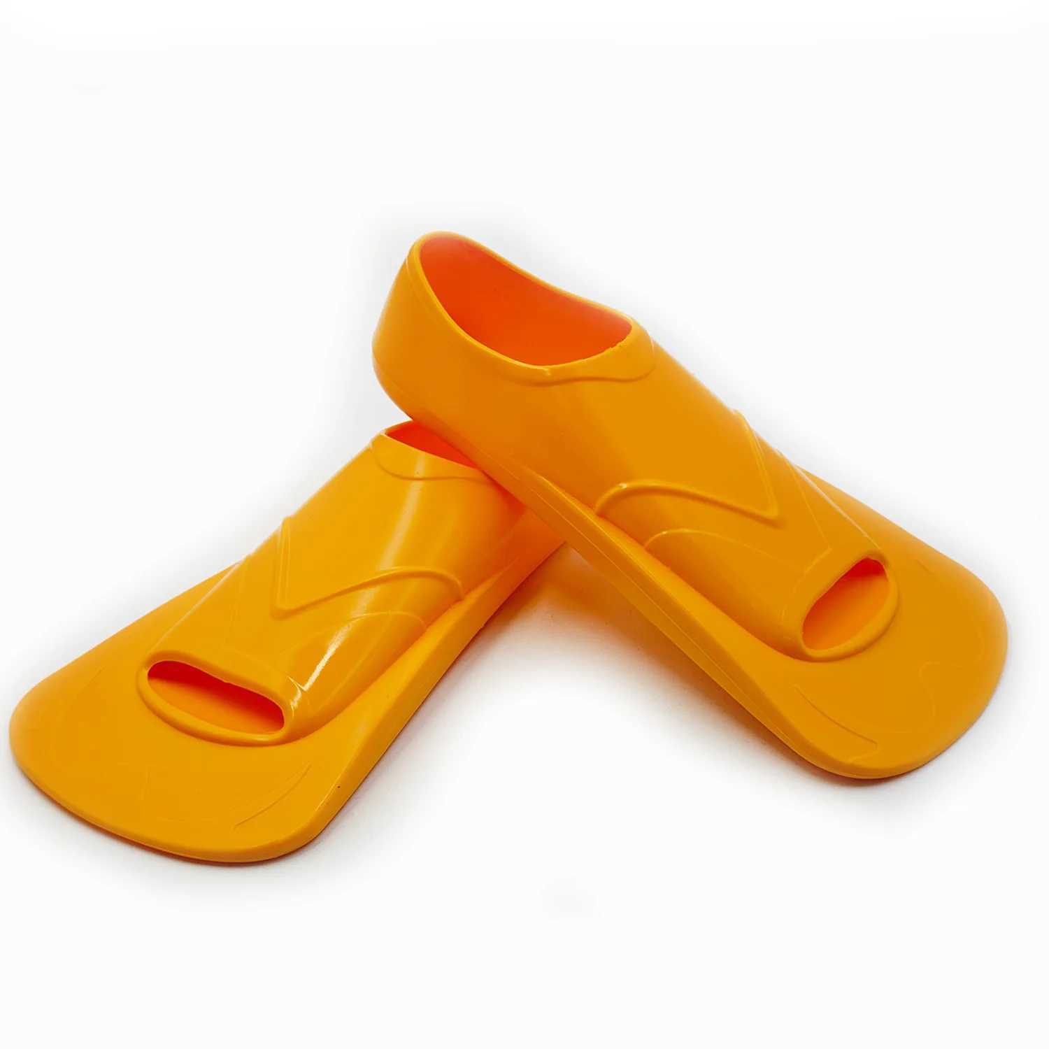 Professional swimming fin short silicone training flip inflatable water products swimming frog shoesY250412