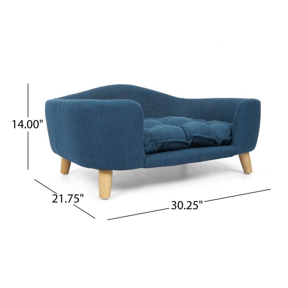 Dog bed luxury leather dog sofa with detachable and washable mat pet outdoor furniture X250412